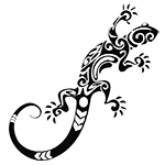Symbol Henna Tattoo "Salamander"