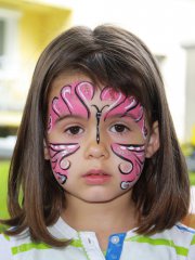 Rosa Schmetterling für Kinder