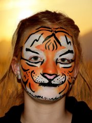 Kinderschminken : Tiger by CooltPainting